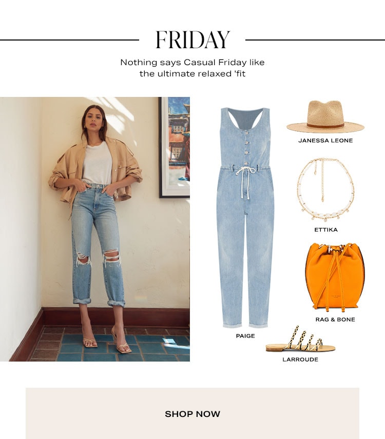 Friday. Nothing says Casual Friday like denim & a relaxed tee. Shop Now.