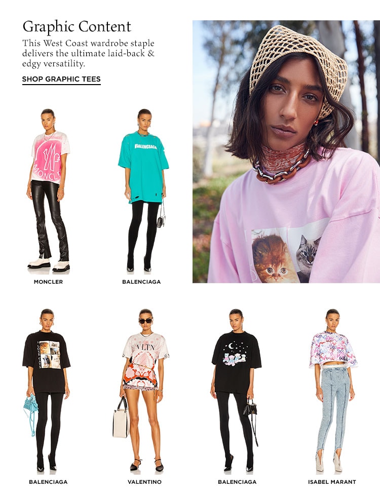 Graphic Content. This West Coast wardrobe staple delivers the ultimate laid-back & edgy versatility. Shop Graphic Tees
