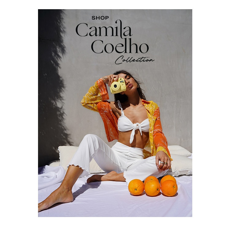Brand New! Camila Coelho Collection. Let’s freshen up your wardrobe with my newest spring collection featuring a chic white palette, flirty dresses, crop tops & more XO, Camila - Shop the Collection