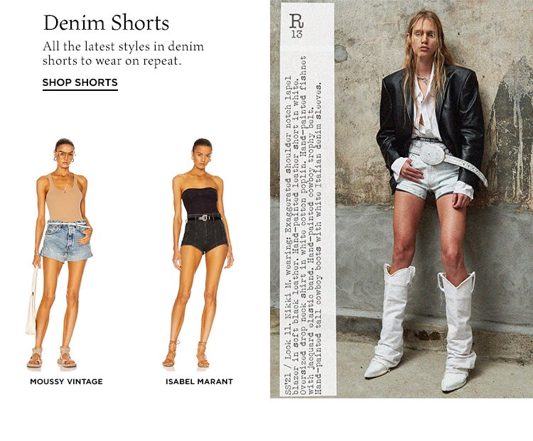Denim Shorts All the latest styles in denim shorts to wear on repeat. Shop Shorts