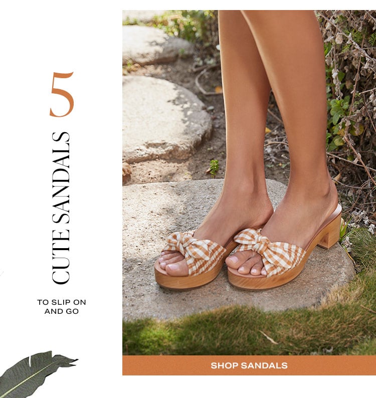 5. Cute Sandals to Slip on and Go