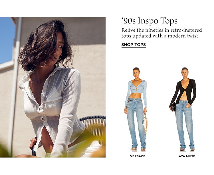 ‘90s Inspo Tops. Relive the nineties in retro-inspired tops updated with a modern twist. Shop Tops