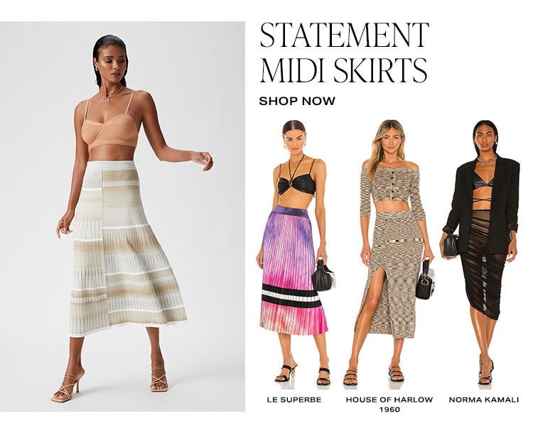 Statement Midi Skirts - Shop Now