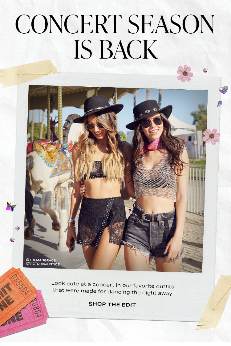 Concert Season Is Back. Look cute at a concert in our favorite outfits that were made for dancing the night away. Shop the edit.