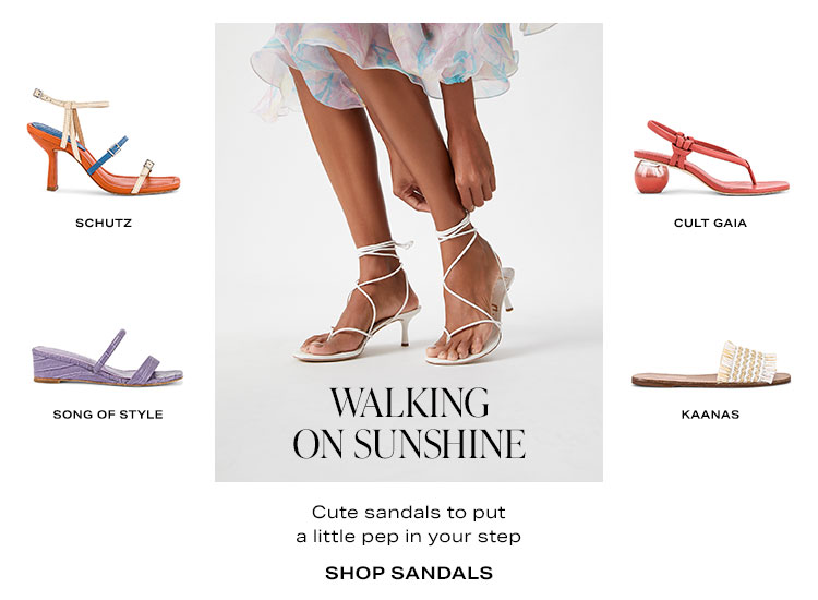 Walking on Sunshine: Cute sandals to put a little pep in your step - Shop Sandals