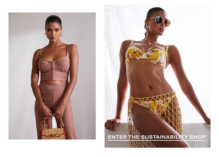 Sustainability Never Looked So Good: Your one-stop destination to discover sustainably-made styles so you can look good and do good at the same time - Enter the Sustainability Shop