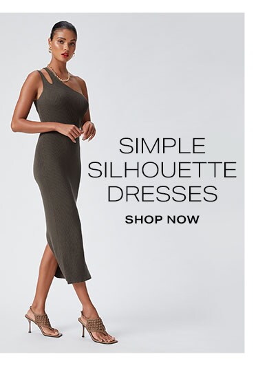 Simple Silhouette Dresses - Shop Now