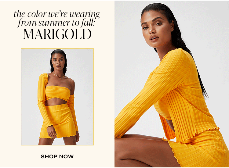 The Color We're Wearing From Summer to Fall: Marigold. Shop now.