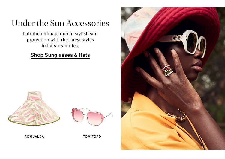 Under the Sun Accessories: Pair the ultimate duo in stylish sun protection with the latest styles in hats + sunnies. Shop Sunglasses & Hats