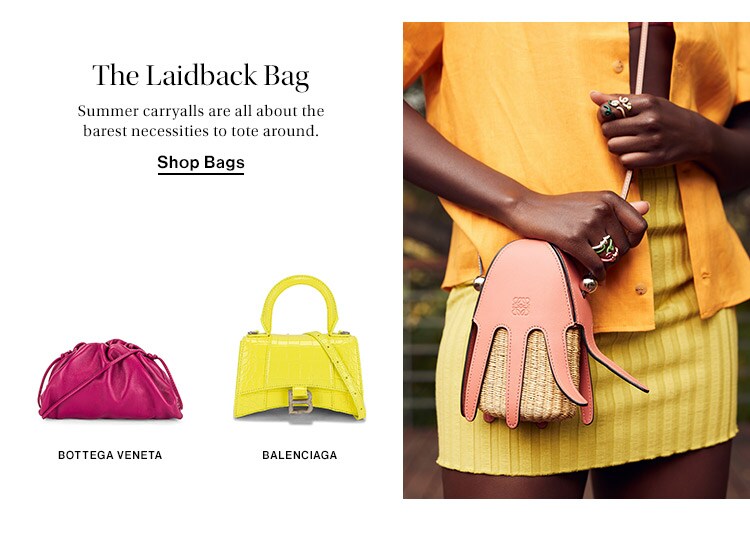 The Laidback Bag: Summer carryalls are all about the barest necessities to tote around. Shop Bags