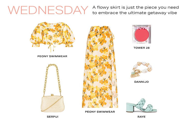 Vacay Style Inspo Tulum: Wednesday. A flowy skirt is just the piece you need to embrace the ultimate getaway vibe - Shop Now