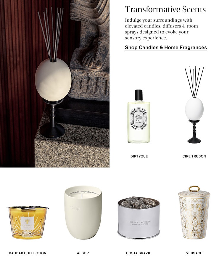 Transformative Scents. Indulge your surroundings with elevated candles, diffusers & room sprays designed to evoke your sensory experience. Shop Candles & Home Fragrances