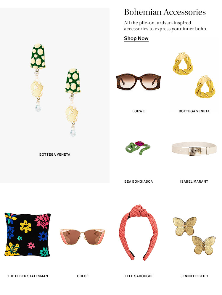 Bohemian Accessories. All the pile-on, artisan-inspired accessories to express your inner boho. Shop Now