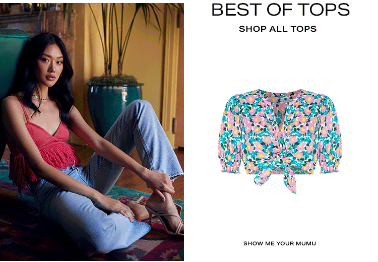 Best of Tops. Shop all tops.