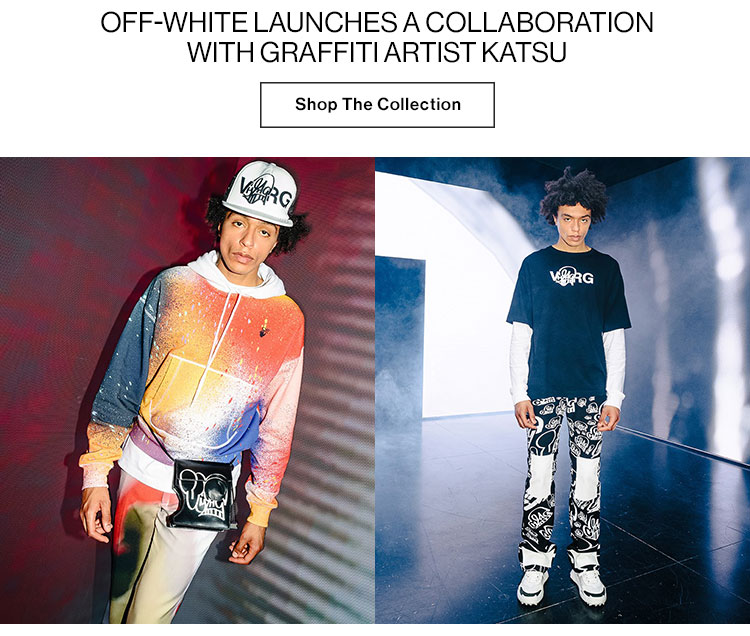 Off-White launches a collaboration with graffiti artist KATSU. Shop The Collection