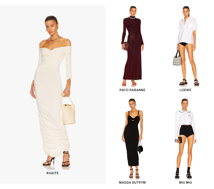 New Arrivals: Amina Muaddi, Khaite, Loewe, Saint Laurent + more - Shop Now