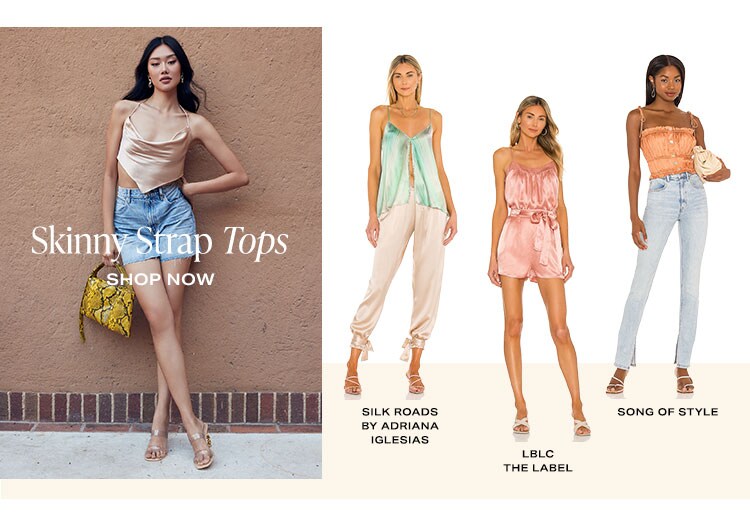 Skinny Strap Tops - Shop now