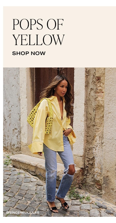 Pops of Yellow. Shop Now