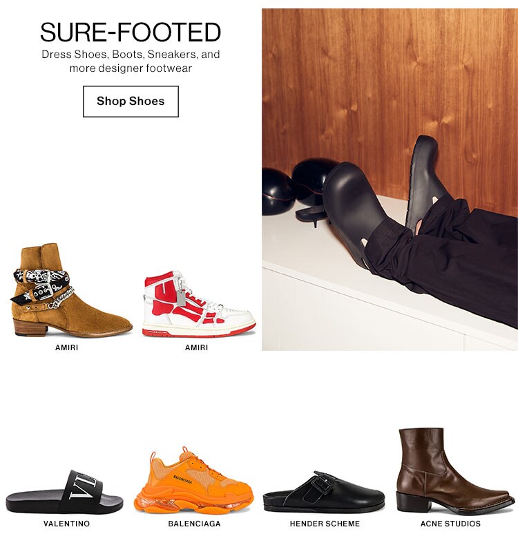Dress shoes, boots, sneakers and more designer footwear. Shop Shoes