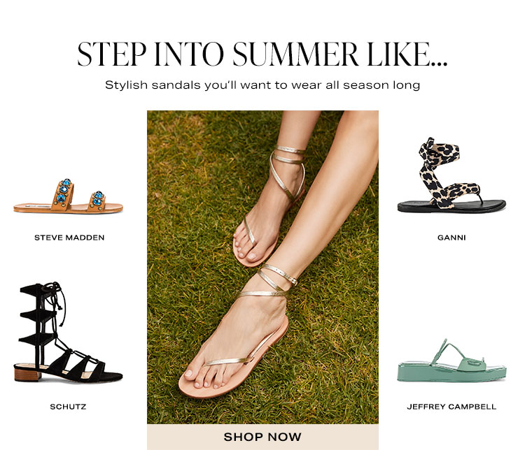 Step Into Summer Like…Stylish sandals you’ll want to wear all season long