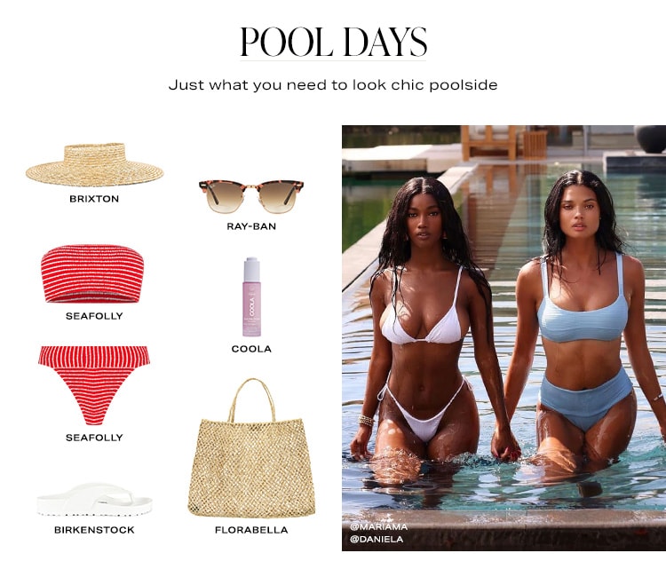 Pool Days. Just what you need to look chic poolside