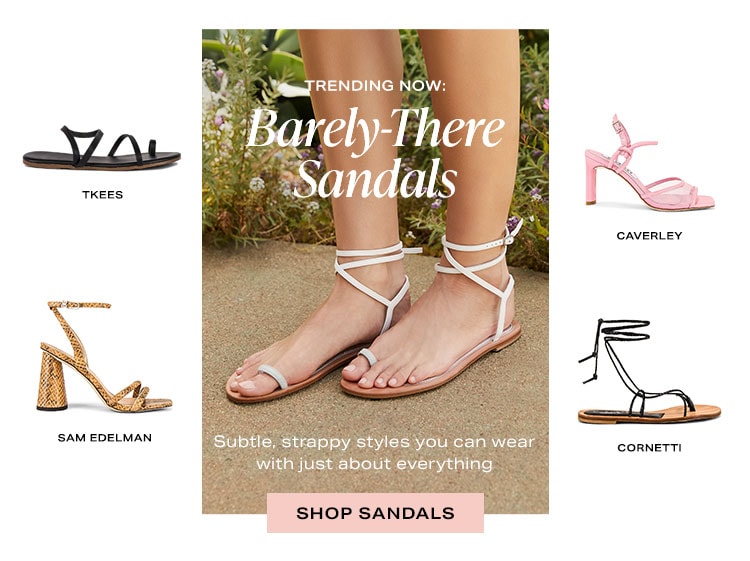 Trending Now: Barely-There Sandals: Subtle, strappy styles you can wear with just about everything - Shop Sandals