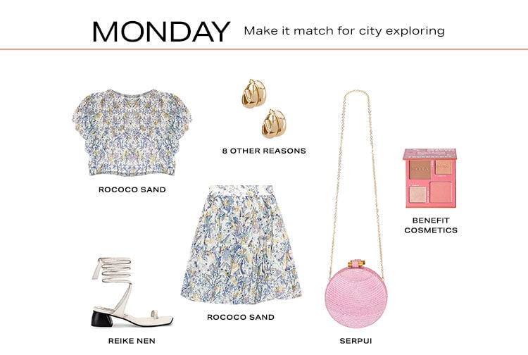 What to Wear on Vacation: Monday. Make it match for city exploring - Shop Now