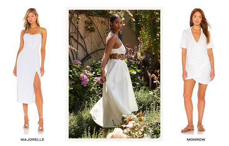 Currently Loving: White Dresses. An effortlessly-chic white dress is just the look you need to give you a fresh start to the season ahead. Shop the Edit.