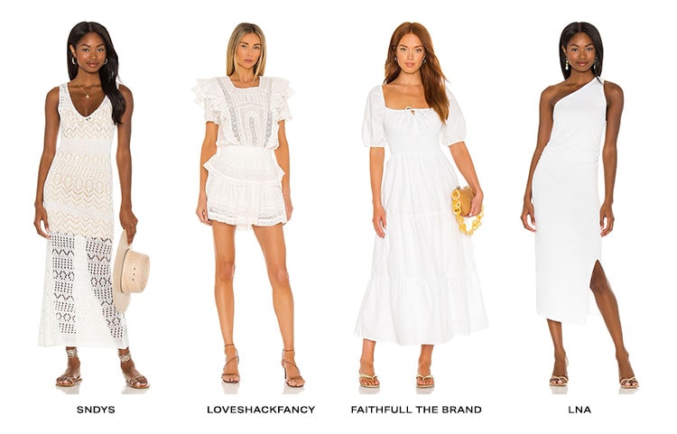 Currently Loving: White Dresses. An effortlessly-chic white dress is just the look you need to give you a fresh start to the season ahead. Shop the Edit.