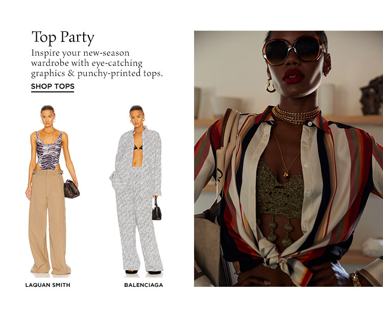 Top Party. Inspire your new-season wardrobe with eye-catching graphics & punchy-printed tops. Shop Tops