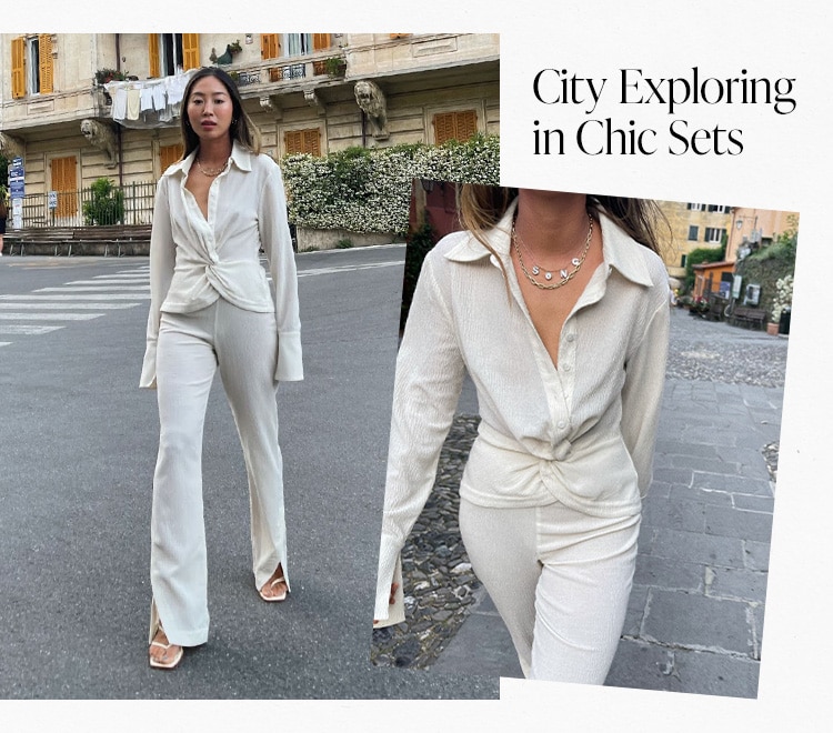 City Exploring in Chic Sets