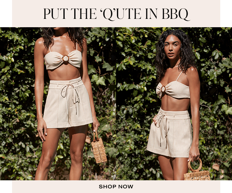Put the ‘Q’ute in BBQ. Shop Now