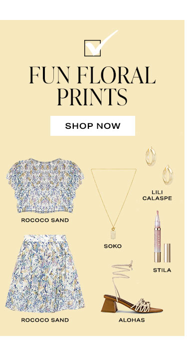 Fun Floral Prints. Shop Now