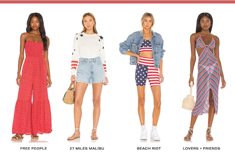 Red, White & Cute. Easy dresses, festive stripes, stylish sets & more looks to wear to all of your summer celebrations. Shop the edit.