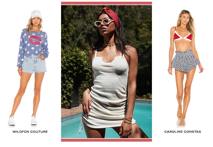 Red, White & Cute. Easy dresses, festive stripes, stylish sets & more looks to wear to all of your summer celebrations. Shop the edit.