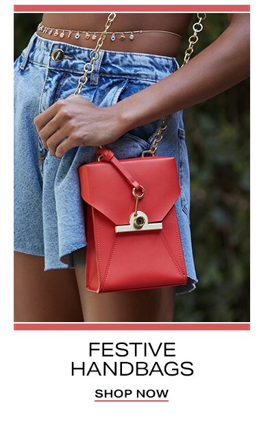 Festive Handbags. Shop now.