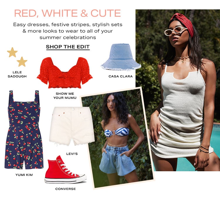 Red, White & Cute: Easy dresses, festive stripes, stylish sets & more looks to wear to all of your summer celebrations - Shop the Edit