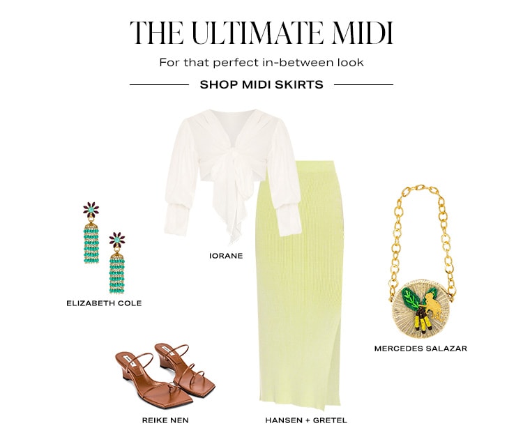 The Ultimate Midi. For that perfect in-between look. Shop Midi Skirts
