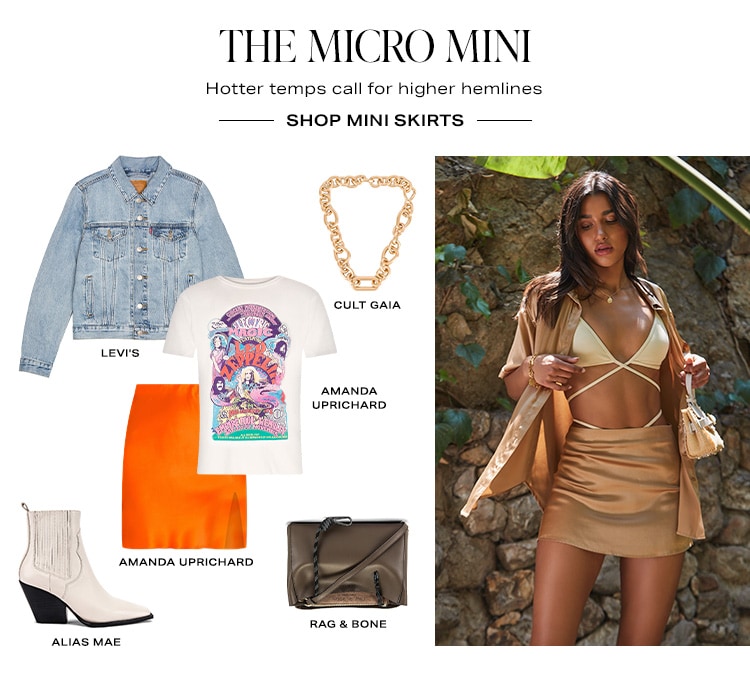 The Micro Mini. Hotter temps call for higher hemlines. Shop Mini Skirts