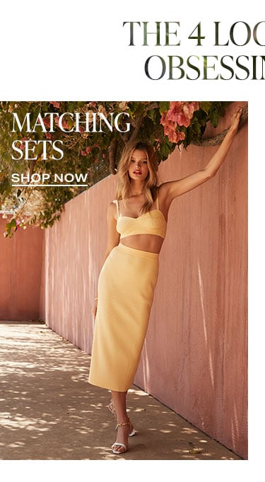 The 4 Looks We’re Obsessing Over:  Matching Sets - Shop Now