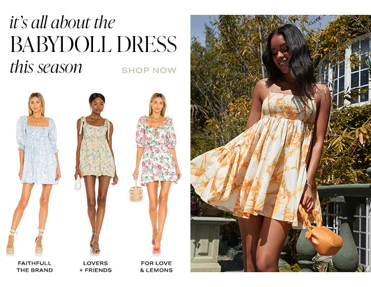It’s All About the Babydoll Dress This Season. Shop Now