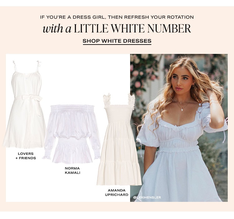 If You’re a Dress Girl, Then Refresh Your Rotation With a Little White Number - Shop White Dresses