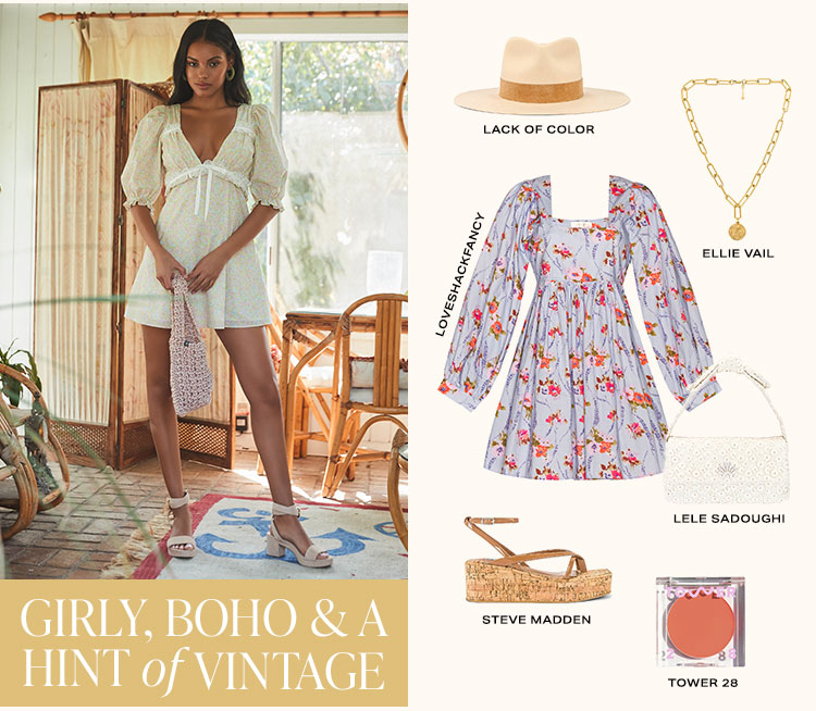 Get the look: Cottagecore. Explore the trend we can’t get enough of with pretty paisley prints, babydoll dresses, femme details & more romantic pieces inspired by the countryside. Shop the edit.