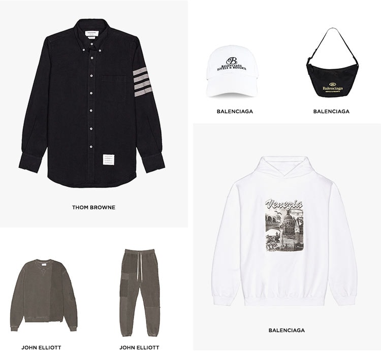 New Arrivals from John Elliott, Balenciaga, Thom Browne, Visvim, Gucci + More Shop Now
