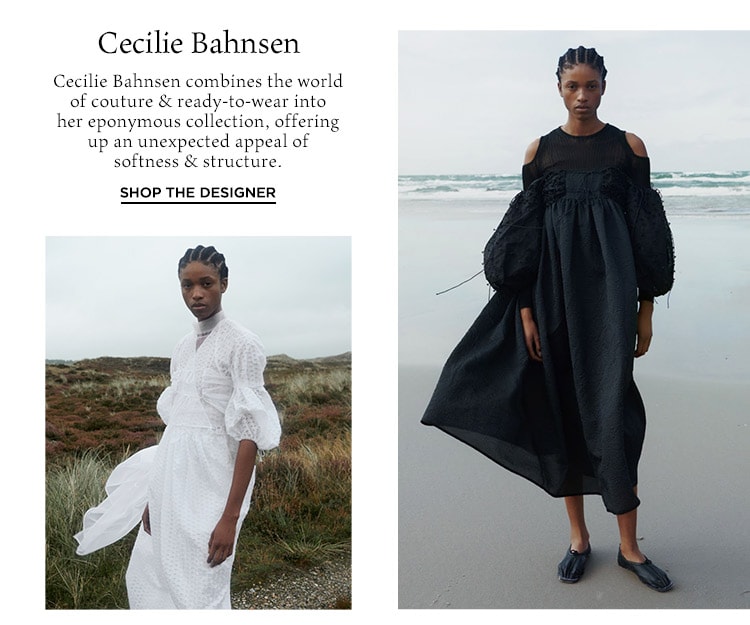 Cecilie Bahnsen combines the world of couture & ready-to-wear into her eponymous collection, offering up an unexpected appeal of softness & structure. CTA: Shop the Designer