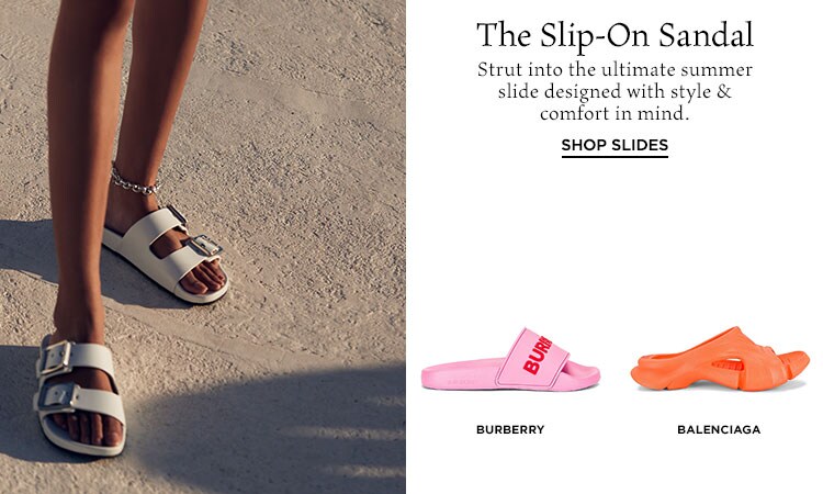 The Slip-On Sandal. Strut into the ultimate summer slide designed with comfort & style in mind. Shop Slides