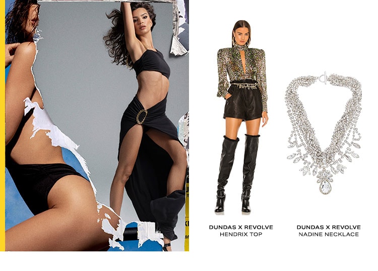 DUNDAS x REVOLVE. Straight from the runway at New York Fashion Week presents an exclusive capsule collection fusing world-renowned celebrity designer Peter Dundas’ unapologetically bold designs with ultra-sexy & intricately detailed pieces to flaunt for the new season, starring our style muse, Emily Ratajkowski. Shop the Collection
