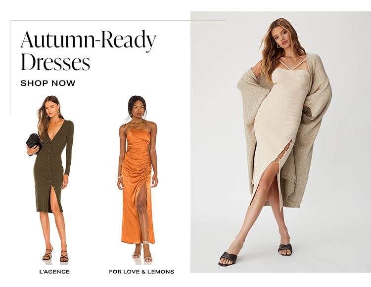 Autmun-Ready Dresses. Shop now.