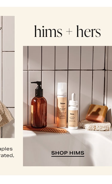 hims + hers: Skincare, hair care + sexual wellness staples that will make your skin healthy, hair hydrated, and your body more relaxed - Shop Hims