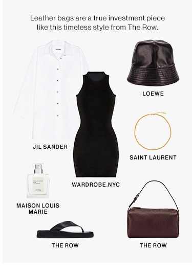 Leather bags are a true investment piece like this timeless style from The Row.